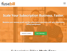 Tablet Screenshot of fusebill.com